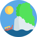 Icon | Schiff und Berg